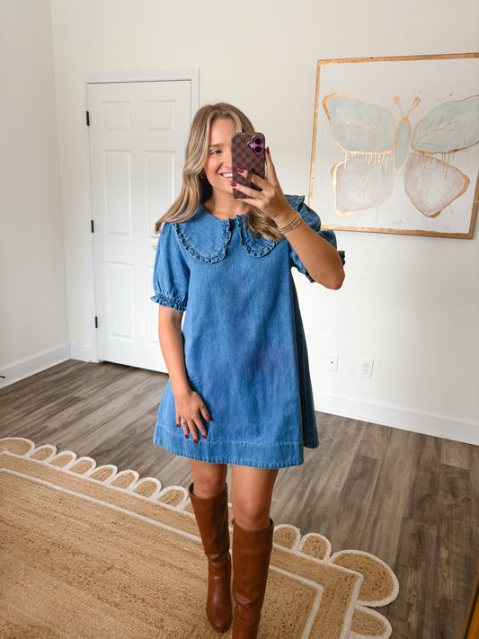 Sweet As Pie Denim Dress