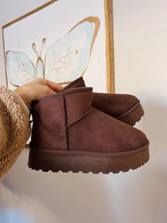 Chocolate Mini Platform Boot