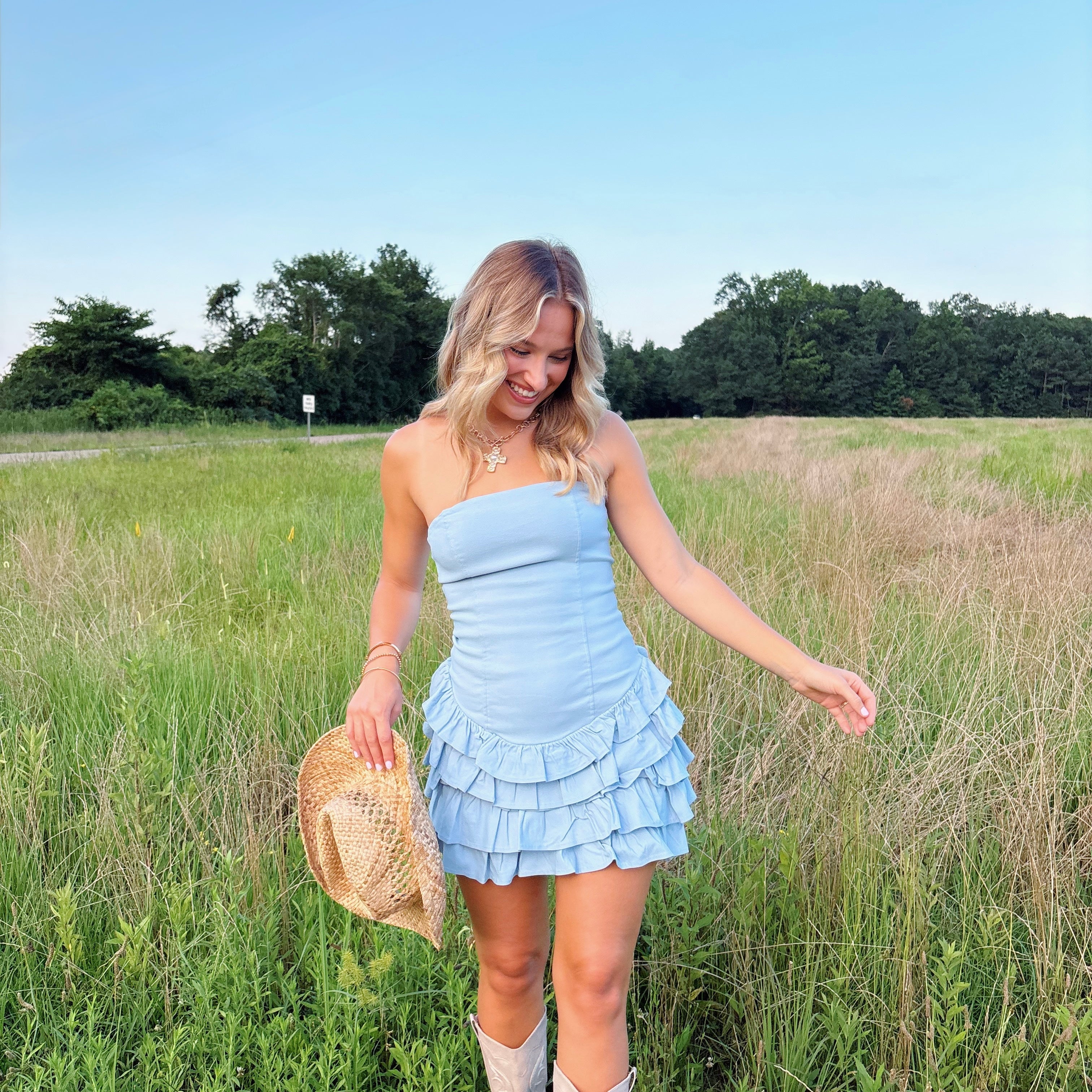 Sunday Blues Dress