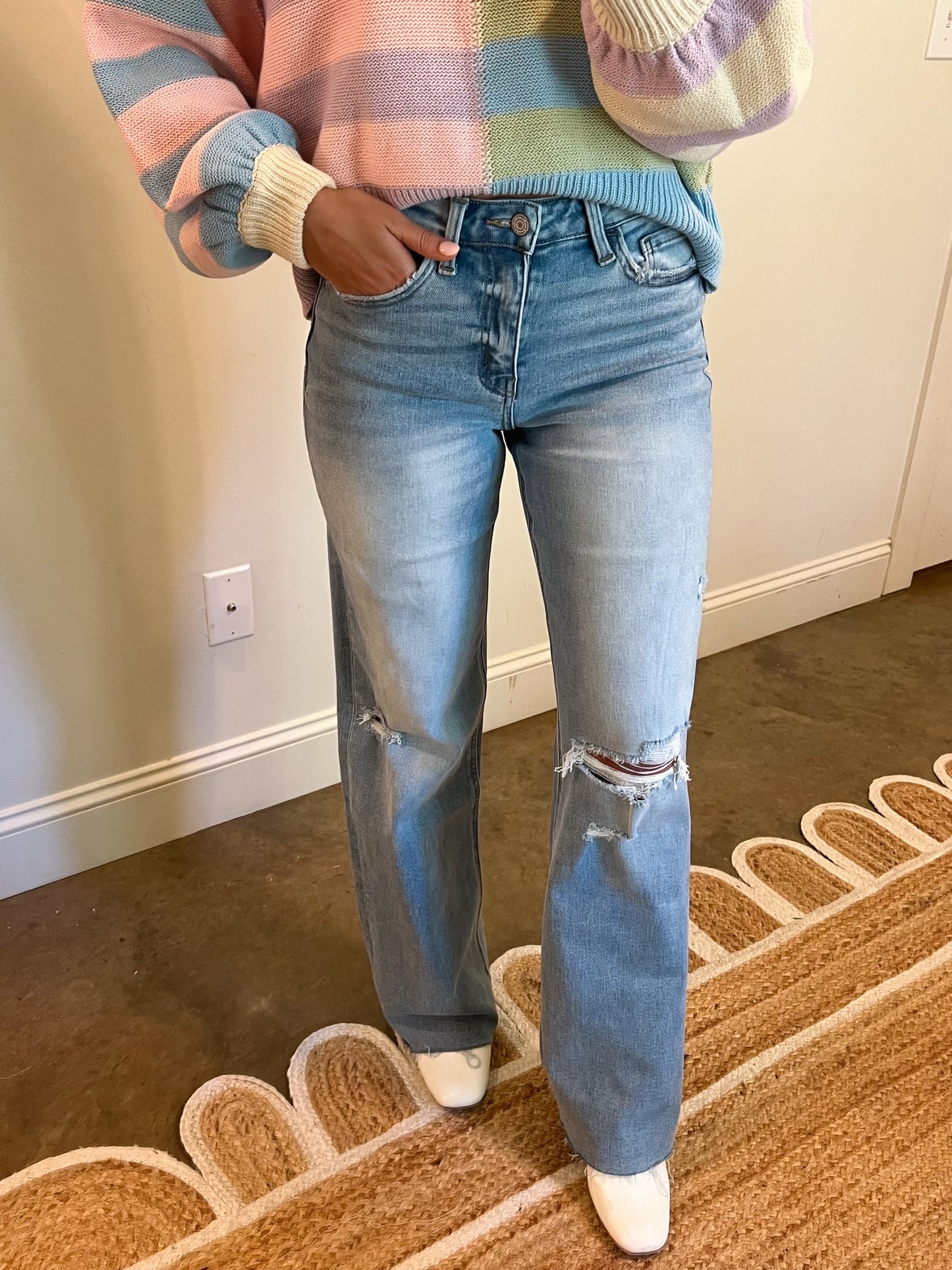 High Rise Riley Denim Jeans