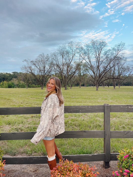 Oversized Camo Barn Jacket