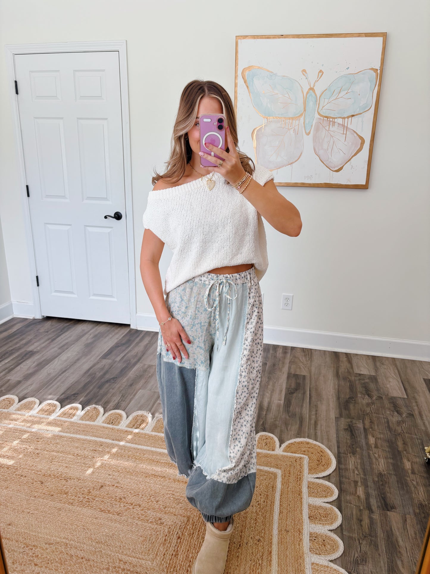 Ivory Off The Shoulder Top