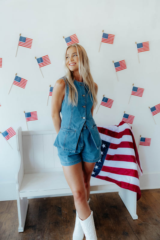 Megan Denim Set