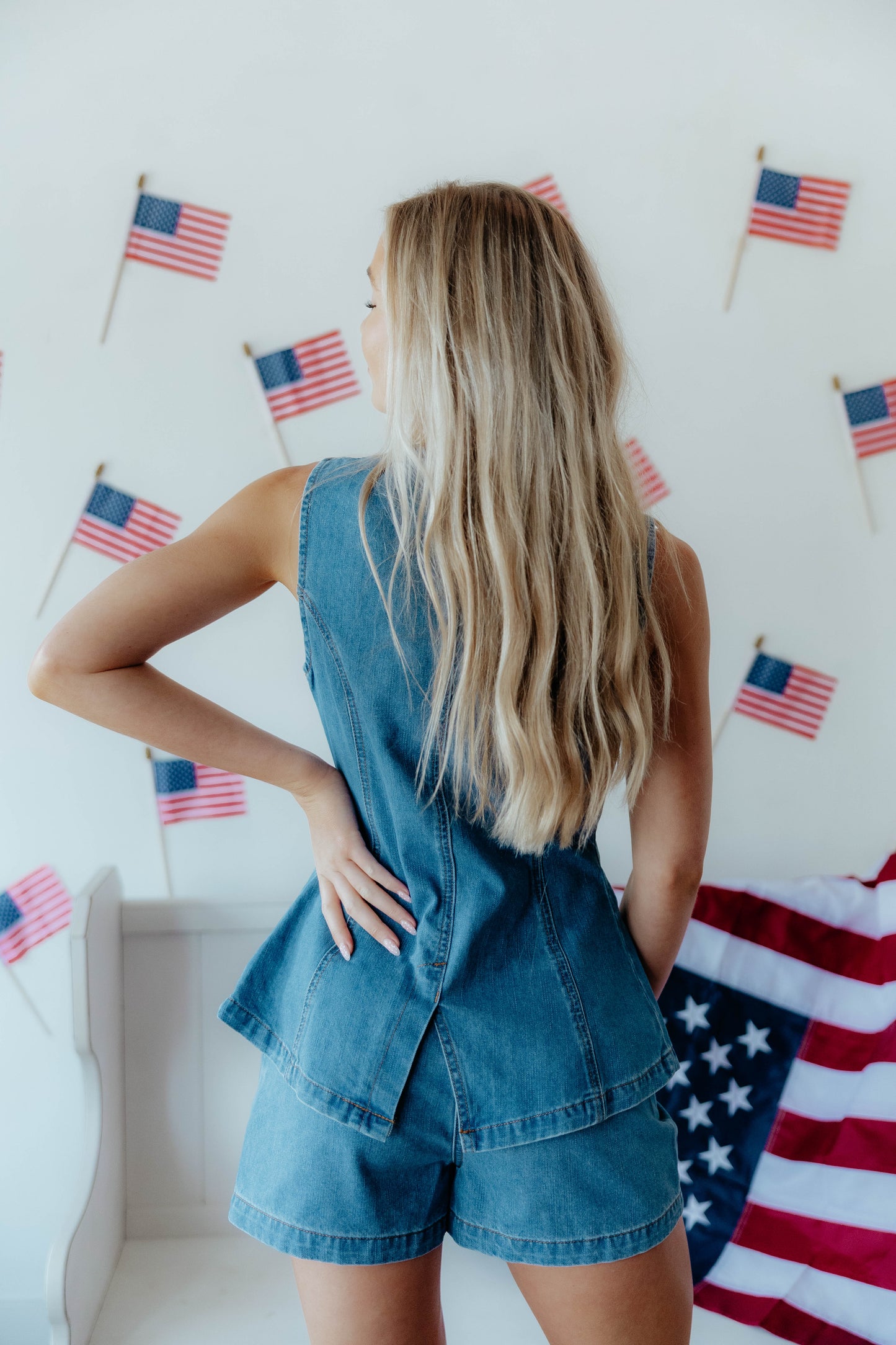 Megan Denim Set