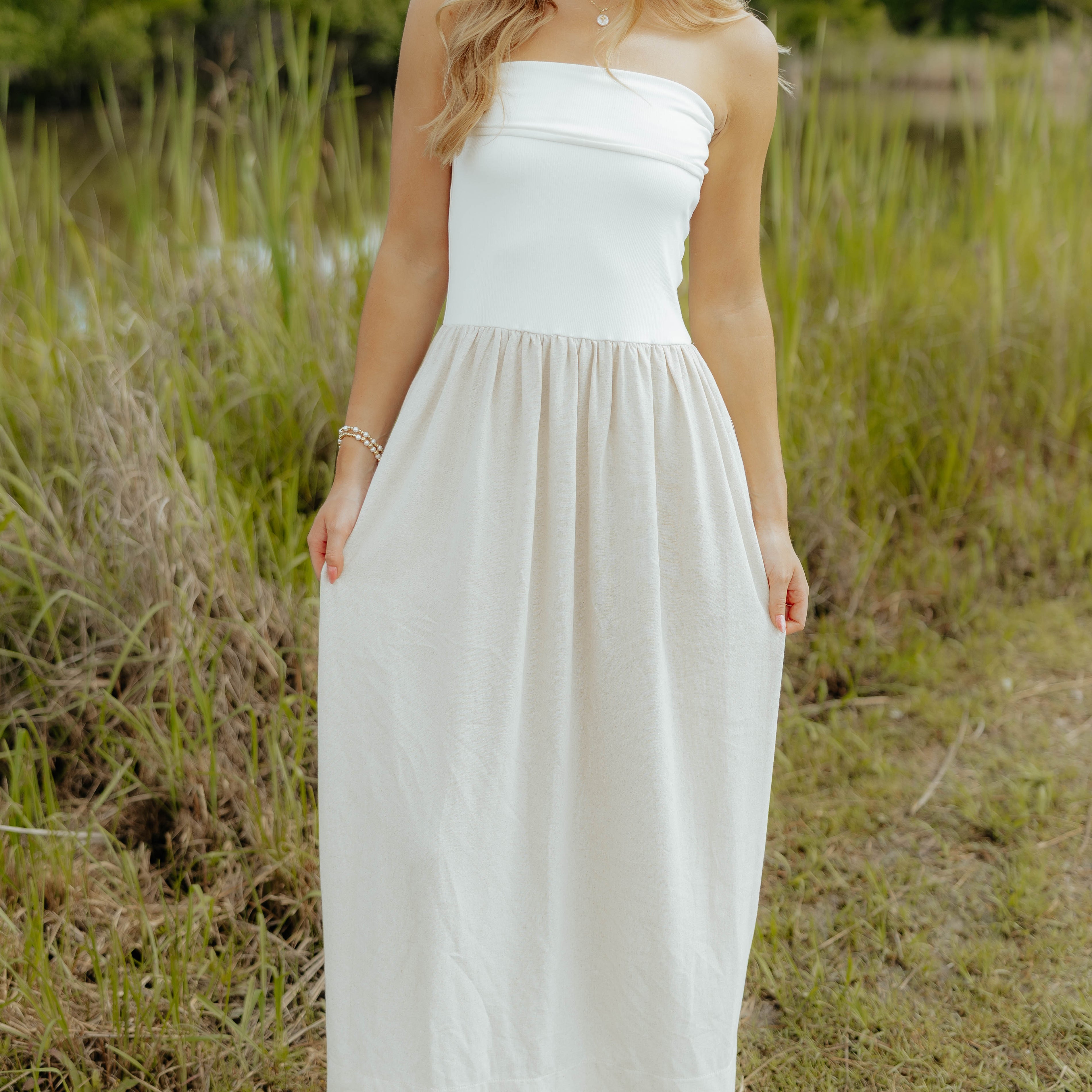 Oatmeal Linen Maxi