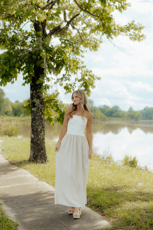 Oatmeal Linen Maxi