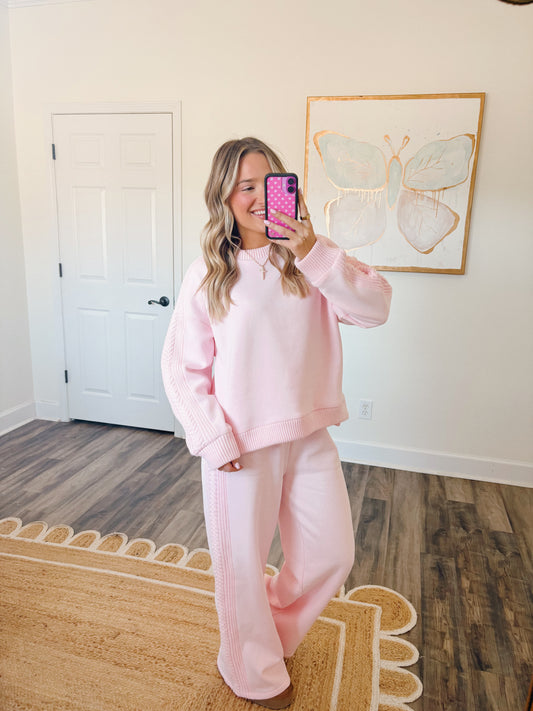 Cabin Cozy Lounge Set in Pink PREORDER *2 WEEK RESTOCK*