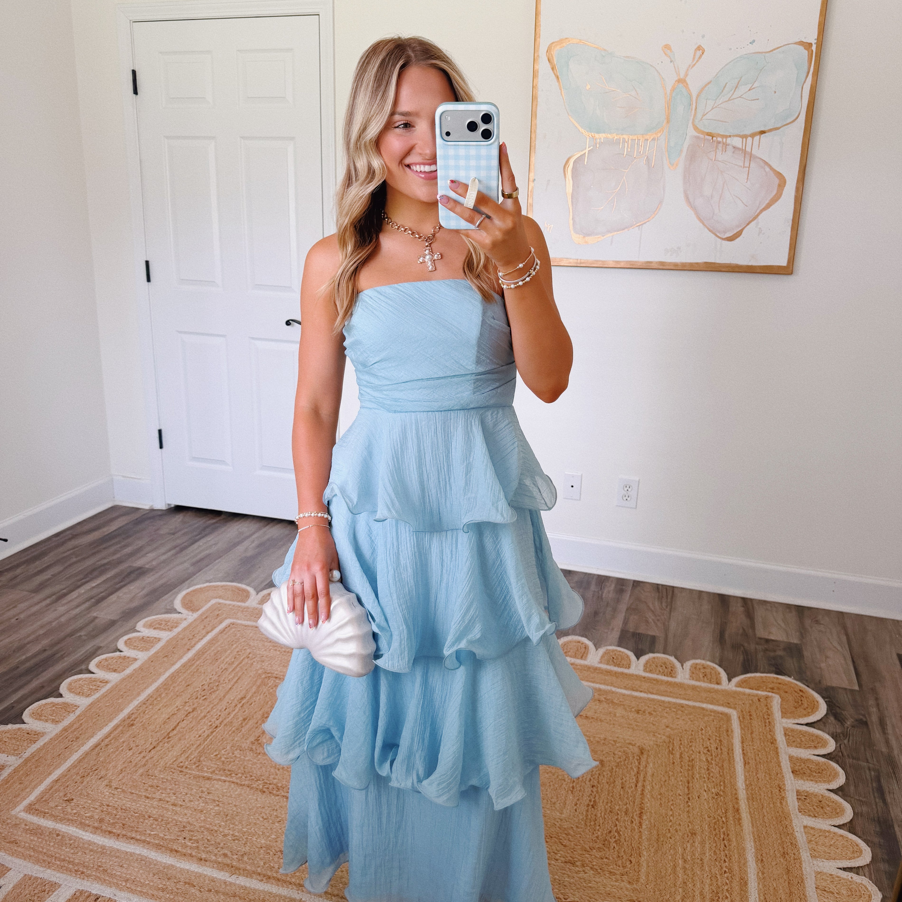 Ocean Mist Tiered Maxi