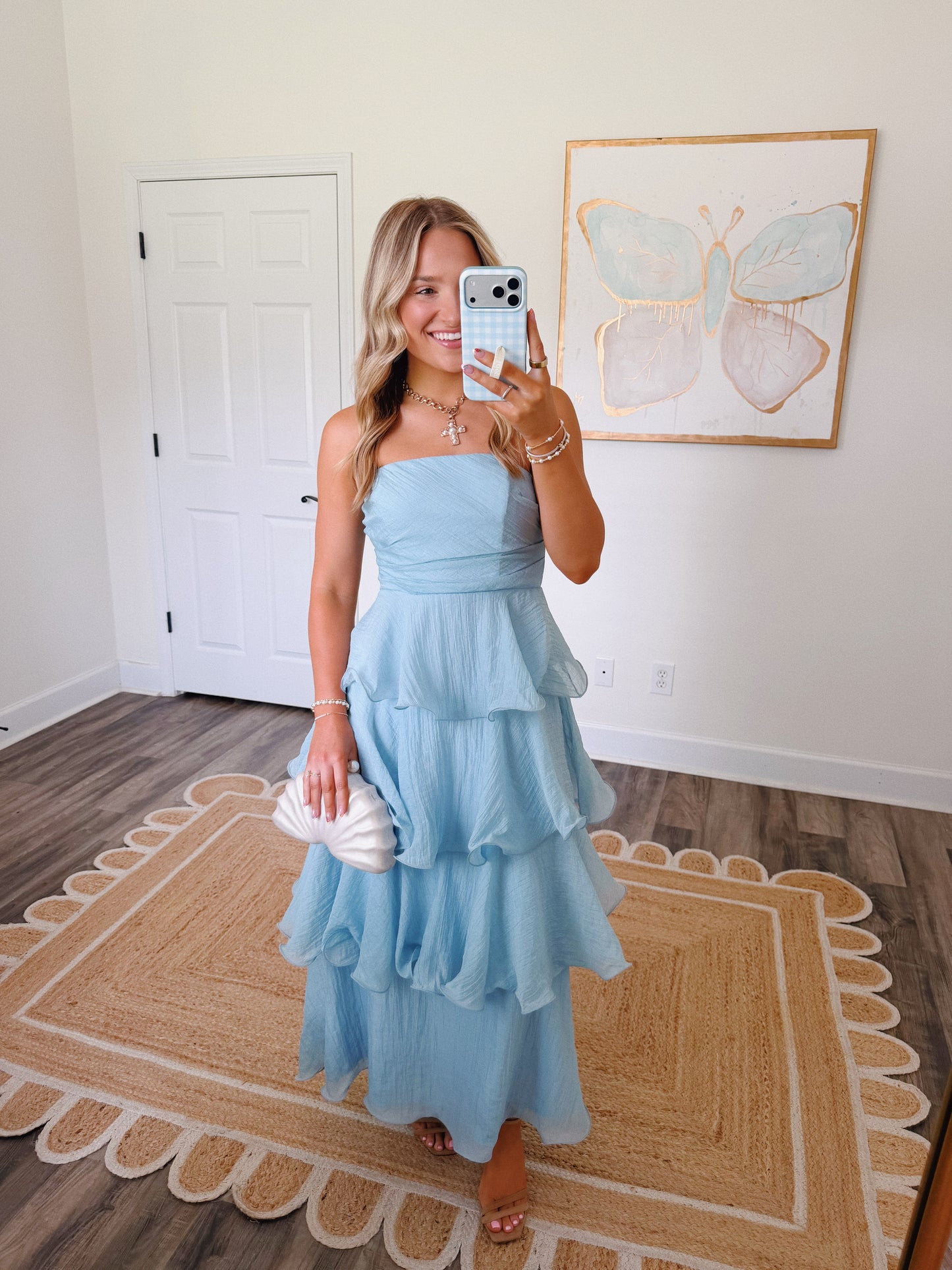 Ocean Mist Tiered Maxi