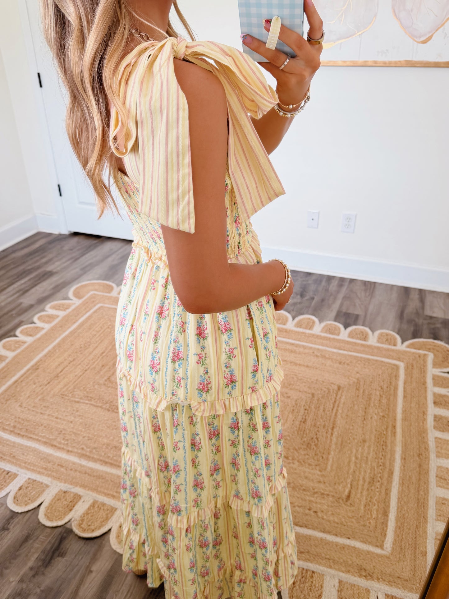 Lemon Blossom Tie Maxi