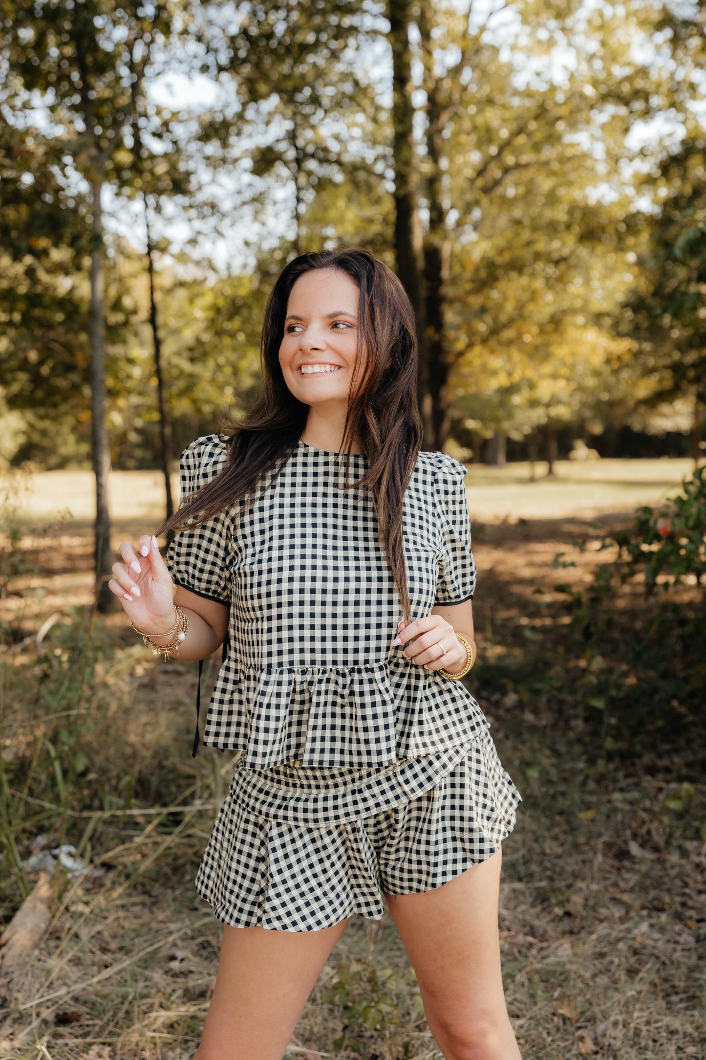 Feelin' Like Fall Gingham Set