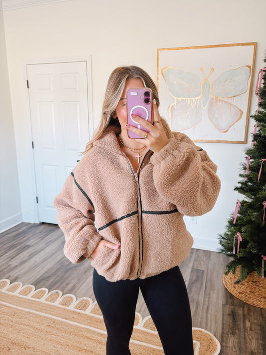 Teddy Fleece Zip Up