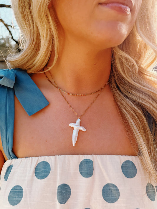 Golden Faith Layered Necklace